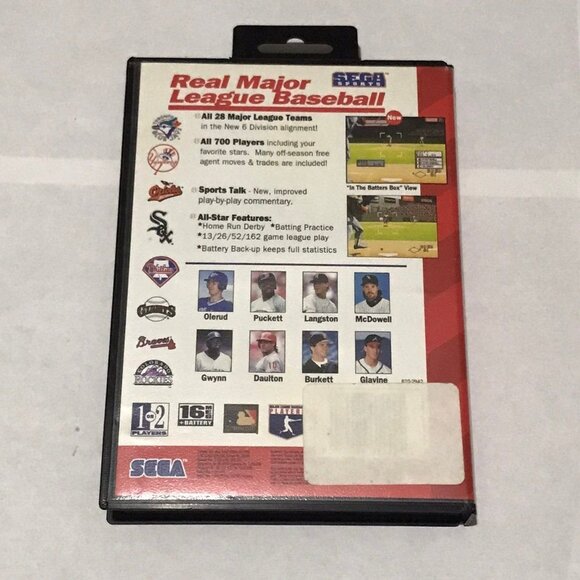 Sega Genesis World Series Baseball - Picture 2 of 3